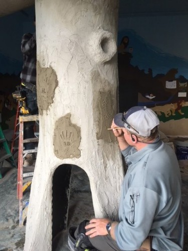 Making a tree for the Brand Family Lion King Playroom